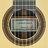 Jos&eacute; Marin Plazuelo klassische Gitarre Fichte, Palisander, Mensur 65 cm, Baujahr 2017, Rosette, Schild