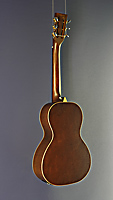 Vintage Paul Brett Signature Acoustic Steelstring Reisegitarre, massive Sitka Fichtendecke, Mahagoni an Zargen und Boden, Mensur 54,6 cm, mit Fishman Tonabnhemer, R&uuml;ckseite